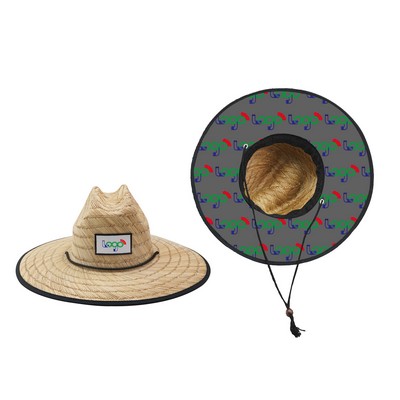 Lifeguard Beach Sun Straw Hat