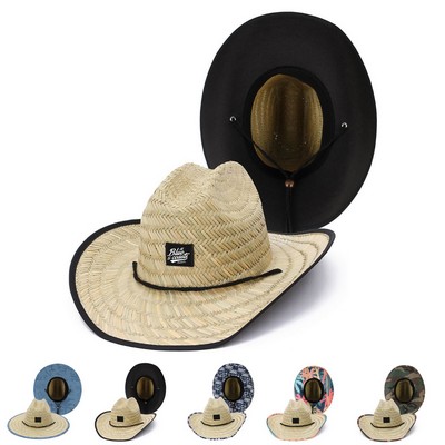 Sun Seeker Straw Lifeguard Hat