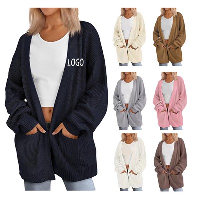 Womens Knitted Cardigan Sweater